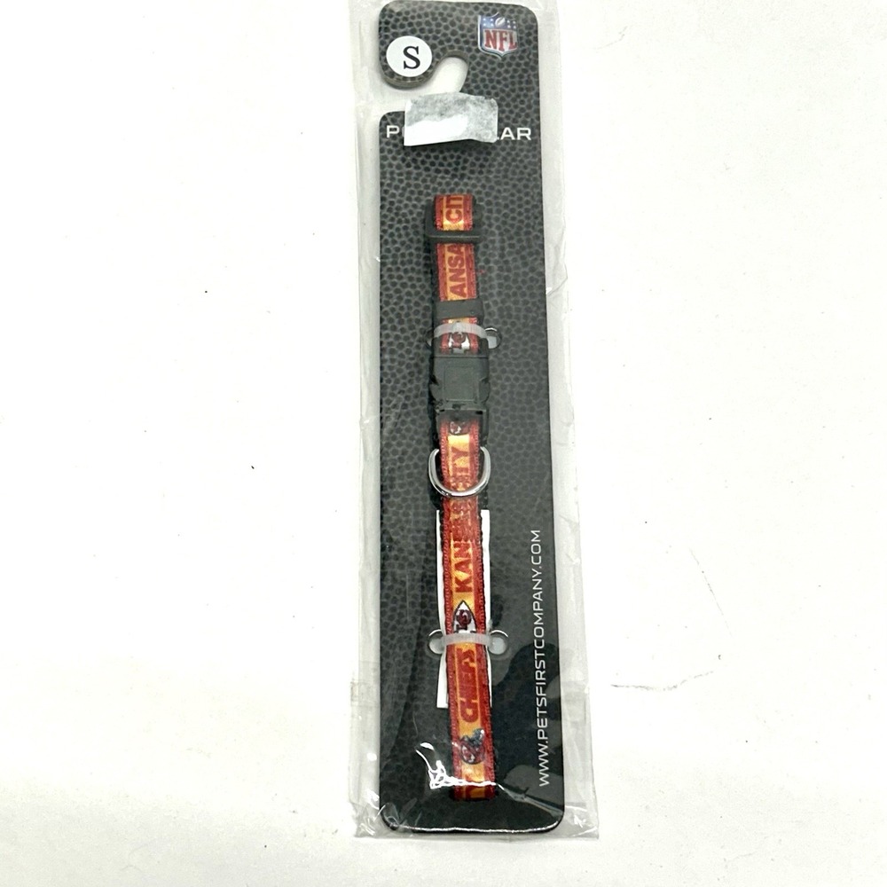 Kansas City Chiefs Small Satin Pet Collar (SH2)